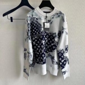 CREWNECK WHITE & BLUE FADE