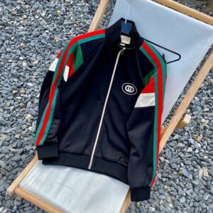 JACKET BLACK & COLORFUL ARMS