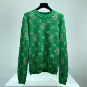 SWEATER GREEN & MONOGRAM LOGO