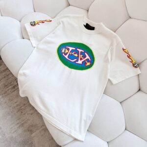 T-SHIRT WHITE FULL EMBROIDERED 2023