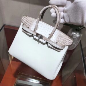 TOP Birkin bag Crocodile skin+togo Handmade 25,30.35cm togo H BAG